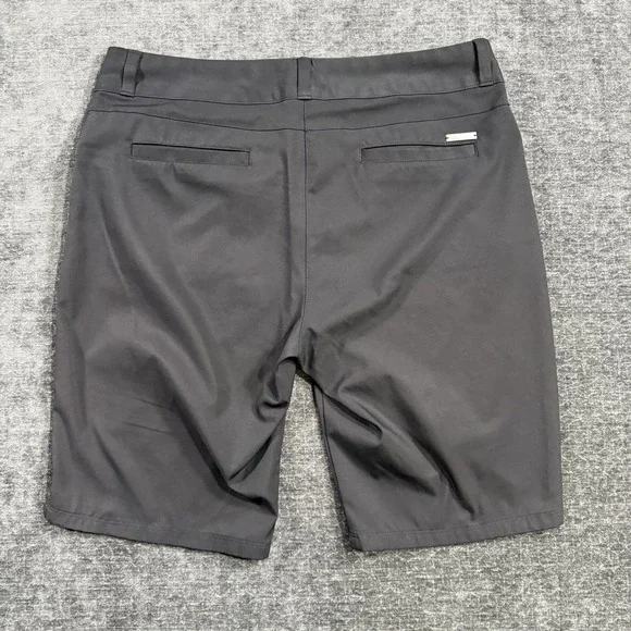 Adidas Golf Shorts Women's Size 10 Black Mid Rise Activewear Double Snap Button - Picture 2 of 12